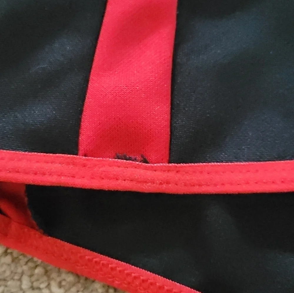 Dolls Kill 1/2 of Cheerleader Costume High Waist Lace Up Two Tone Mini Shorts - Picture 9 of 10